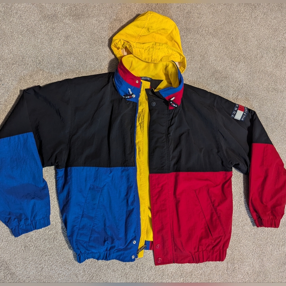 Vintage Tommy Hilfiger Jacket Catch color Block